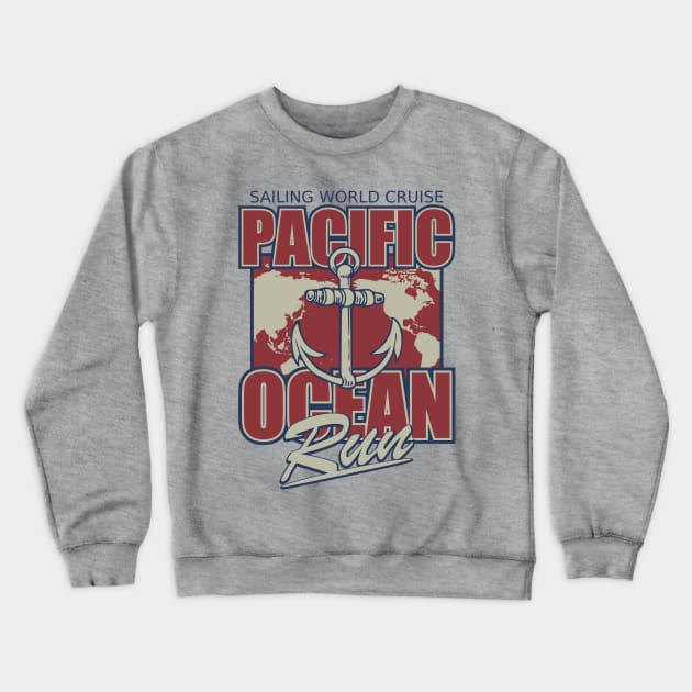 Pacific Ocean Run Crewneck Sweatshirt by TCP